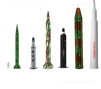 Esquema del arsenal misilístico norcoreano: