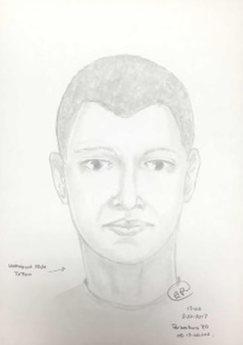 El sospechoso descripto para la