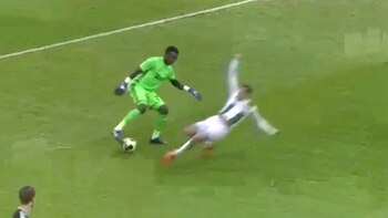 El portero se quitó la