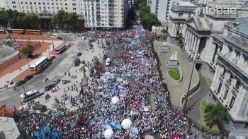 Panorámica del paro docente vista