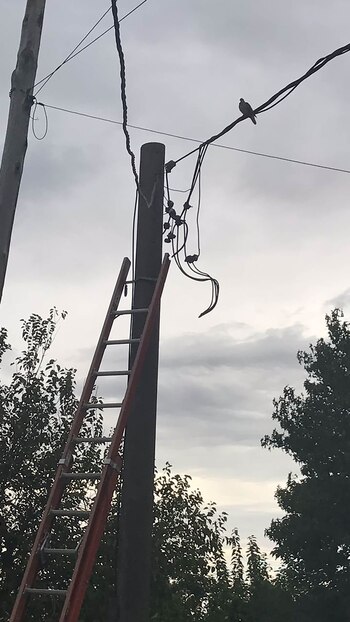 El poste donde solía estar