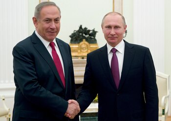 Binyamin Netanyahu con Vladimir Putin,