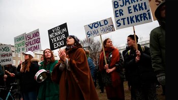 Manifestaciones en Islandia por la