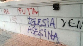 Pintadas en la Catedral de