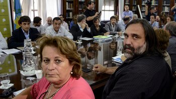 Mirta Petrocini y Roberto Baradel