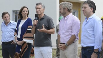 El presidente Mauricio Macri junto