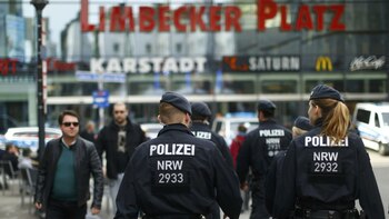 La policía en el centro