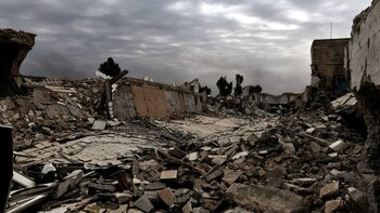 Escenas de destrucción que dejó