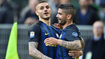 Icardi y Banega, los dos