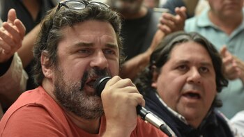 Los metrodelegados Roberto Pianelli y Néstor Segovia (foto de archivo: DyN)