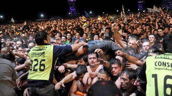 Una imagen del recital del