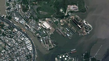 Fotografía satelital de la isla