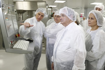 El ministro Lemus en la