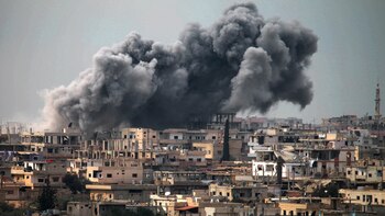 Bombardeo de la coalición internacional