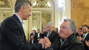 Mauricio Macri y Luis Barrionuevo