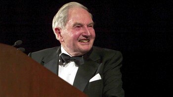 La ausencia David Rockefeller, habitual