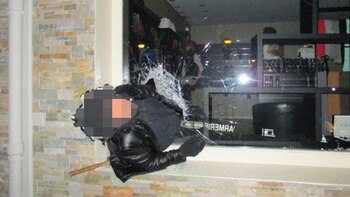 El ladrón, de 46 años, no logró hacerse con el botín (@Gendarmerie)