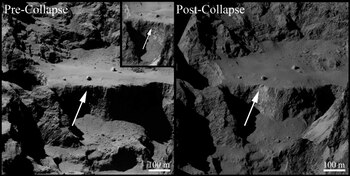 El cometa 67P antes y