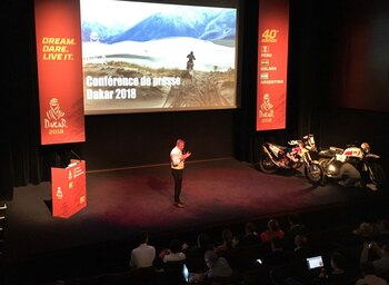 Etienne Lavigne, director del Dakar,