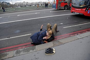 Una mujer en el Westminster