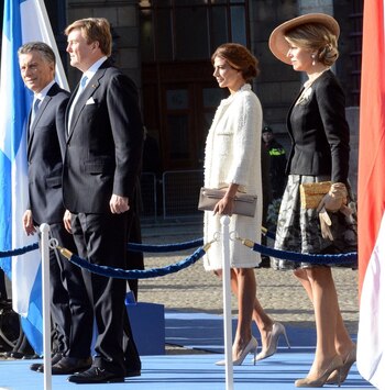 En el recibimiento de los