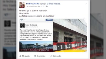 Las amenazas que intercambiaron los barras de Independiente en Facebook