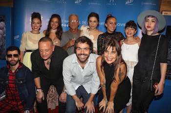 El elenco de la película