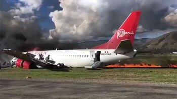 Todos los pasajeros fueron evacuados