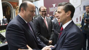 César Duarte saluda al presidente