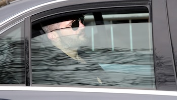 Fadi Fawaz llegando al funeral