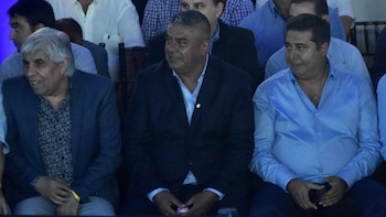 Hugo Moyano, Claudio Tapia y