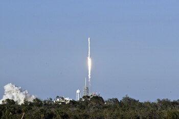 El cohete Falcon 9 desde