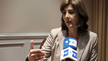 La canciller María Ángela Holguín