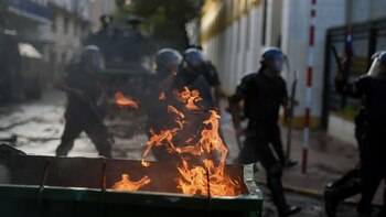 La represión policial terminó con