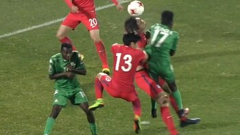 Chocó contra un rival y