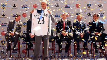 David Beckham desembarcó en Estados