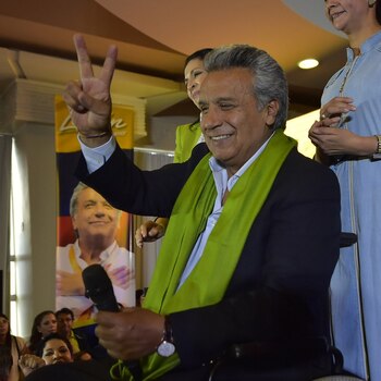 El presidente electo, Lenín Moreno