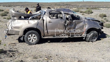 Así quedó la camioneta de la hija de Arturo Puricelli.