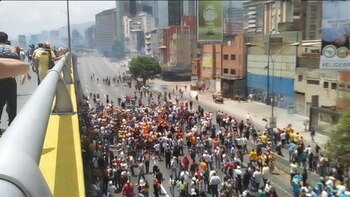 Imagen de la represión chavista