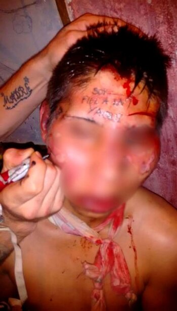 Al detenido lo golpearon, le