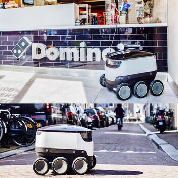 Tanto robots como drones esperan