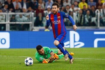 Messi y Buffon se enfrentaron