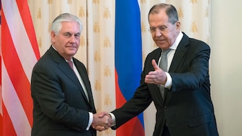 Rex Tillerson y Sergei Lavrov