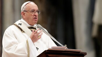 El papa Francisco durante su