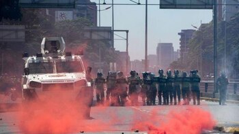 El régimen chavista reprimió con