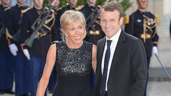 Los Macron hacen campaña juntos.