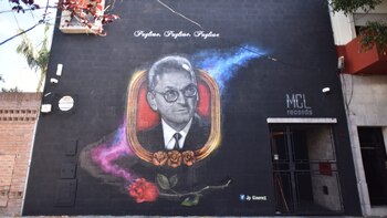 Así quedó el nuevo mural