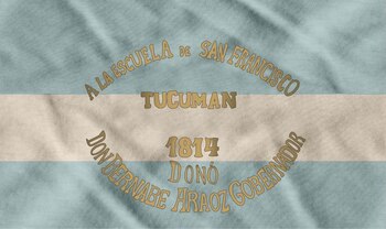 Recreación de la bandera de