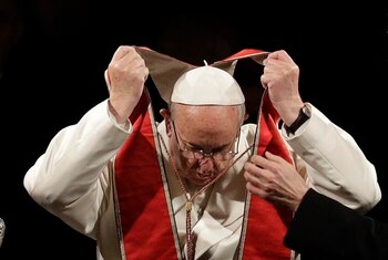 Francisco brindó un mensaje por