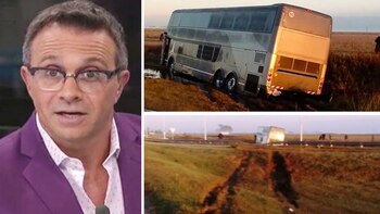 Así quedó el micro en